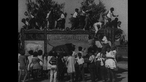 1929-Circus / Performance / USA / 1929 Stock Footage