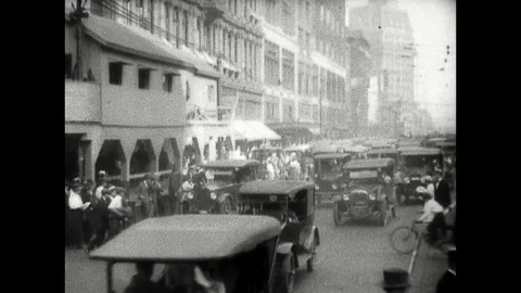 1929-City Traffic / USA / 1910-1929 Stock Footage