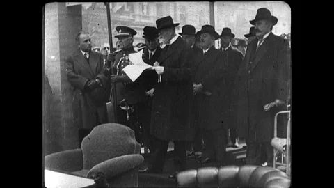 1929-Death Anniversary / Wenceslaus I / Ceremony / Czechoslovakia / Sep 28, 1929 Stock Footage