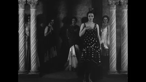 1929-Fashion Show / Women's Fashion / USA / 1929 Stock Footage