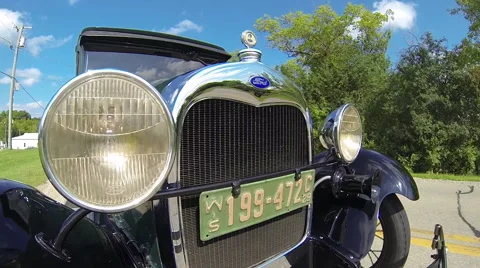 1929 Ford Model A Farm Background Stock Footage 41410610