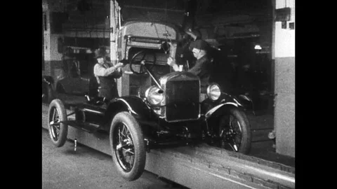 1929-Ford Model T / USA / 1910-1929 Stock Footage 77937336