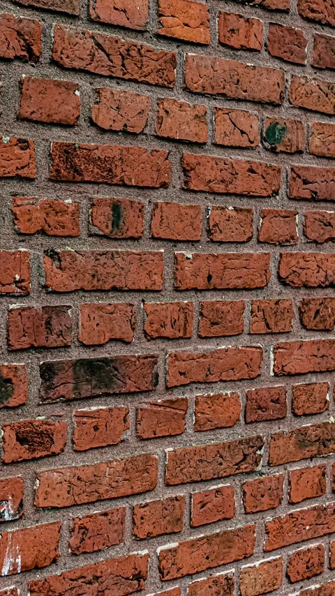 192_Red brick wall texture pattern.mp4 Stock Footage 347072755