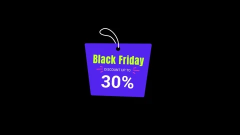 193 Animation Text Label Black Friday Sale 30 Stockbeeldmateriaal 301559514