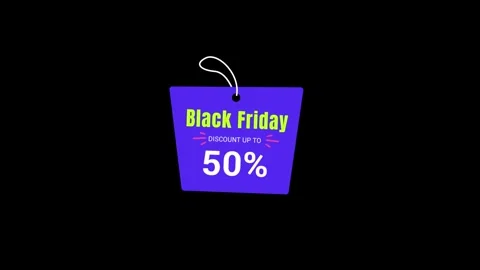 193 Animation Text Label Black Friday Sale 50 库存影片 301559531