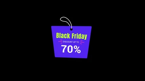 193 Animation Text Label Black Friday Sale 70 库存影片 301559560