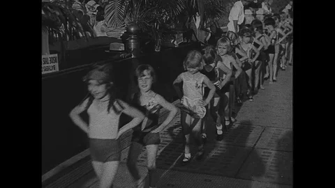 1930-Beauty Contest / Girl / USA / 1930 Stock Footage