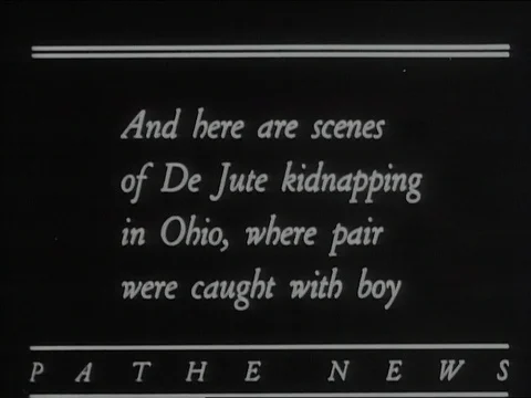 1930-Charles Lindbergh Jr. / Kidnapping / USA / 1930-1939 Stock Footage