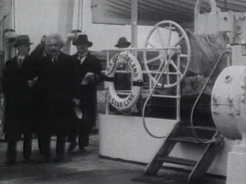 1930 Footage of Albert Einstein Video stock 77218263