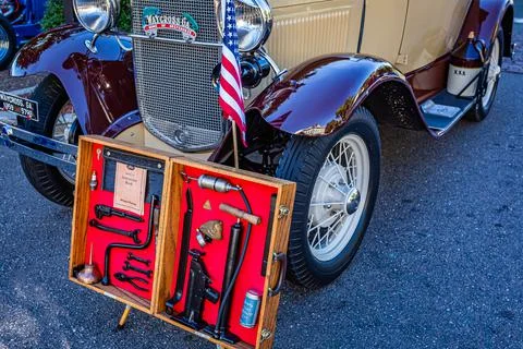 1930 Ford Model A Cabriolet Tool Kit Foto stock