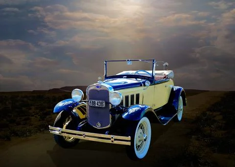1930 Ford Model A Post Stock Photos