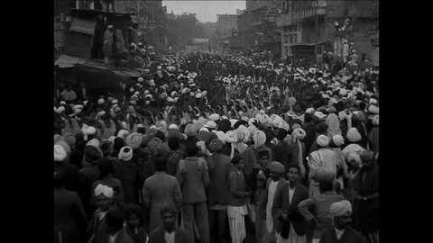 1930-Mahatma Gandhi / Lahore / 1929-1930 Stock Footage 77826354