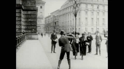 1930s: Bullet Holes In Signage. People S 