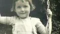 1930s Little GIRL ON A SWING Close Up Plays Kid Fun Vintage Film Home Movie HD Footage