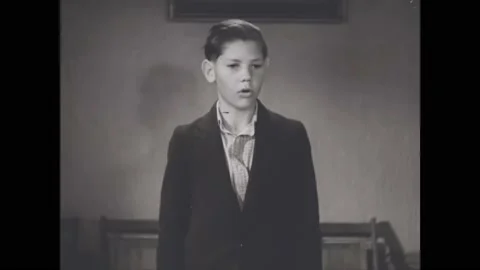 1930s: Program "Merryvale Public School: An Evening with Edgar A. Guest" Video stock 163609609