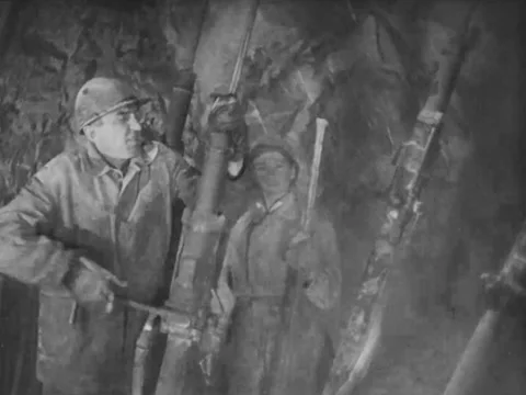 1930s: Soviet coal mining Stock Footage