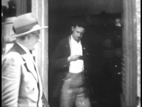 1930s Universal newsreel highlights worlds smallest motor built by German Stock Footage