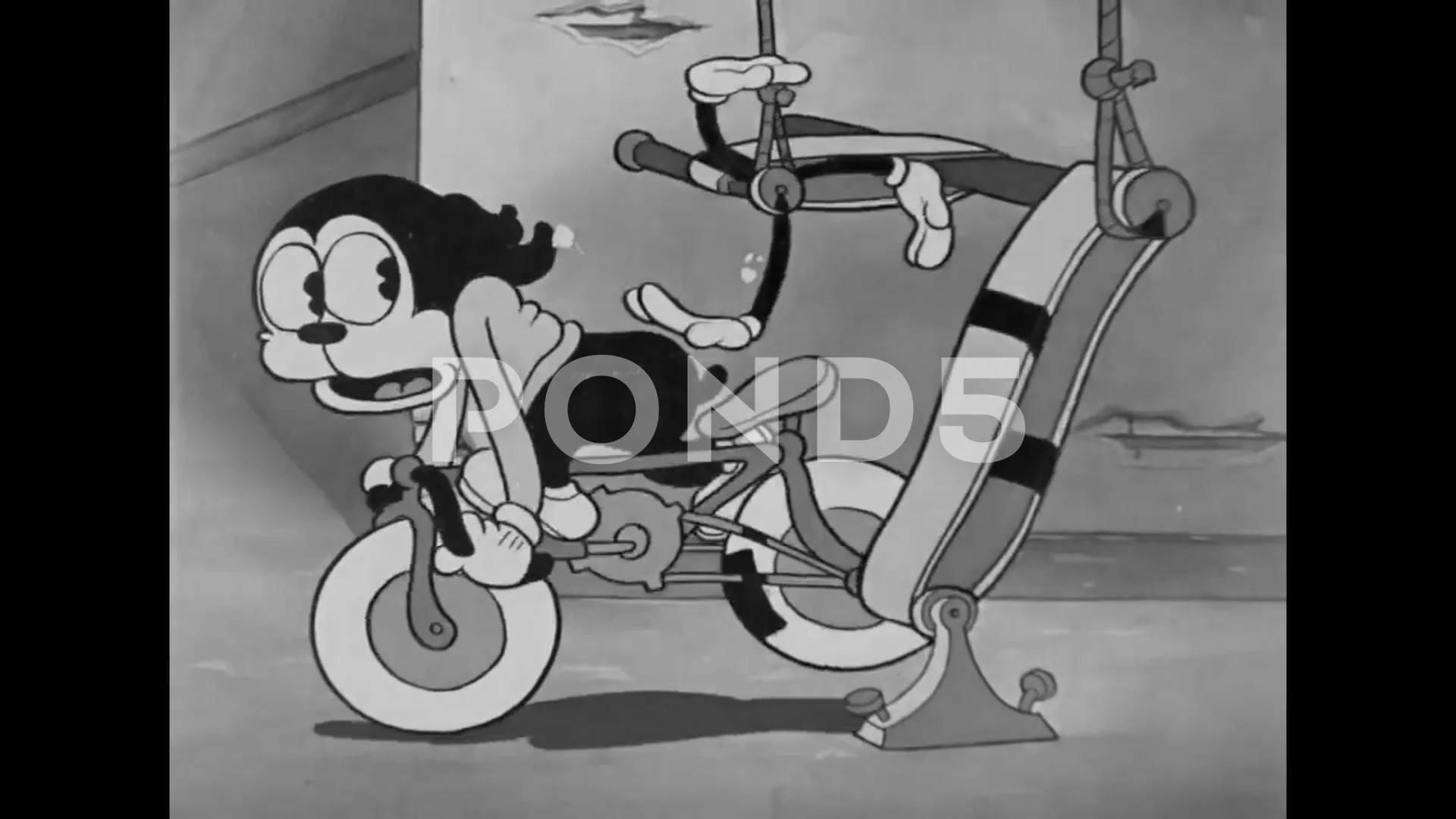 1931 - In this animated film, Bimbo gets... | Stock Video | Pond5