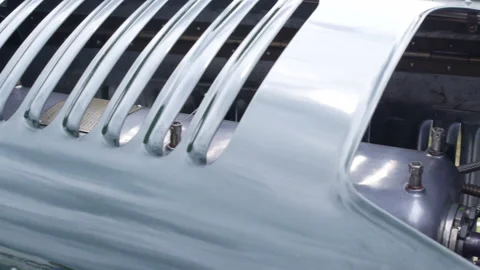 1931 Bentley supercharged blower engine grill pan Stock-Footage 156582512