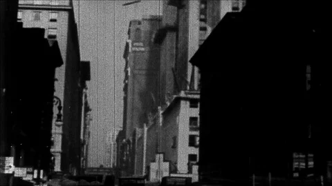 1931-Construction Crane / Empire State Building / New York City / 1930-1931 Stock Footage 77813168