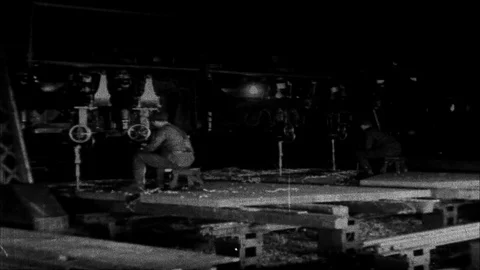 1931-Empire State Building / Working / New York City / 1930-1931 Stock Footage