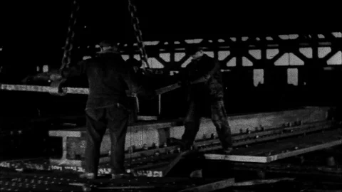 1931-Empire State Building / Working / New York City / 1930-1931 Stock Footage