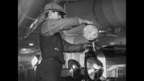 1931-Ford Plant / Edgewater / New Jersey / USA / 1931 Stock Footage