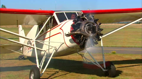 1931 Stinson SM-8A Start Up 스톡 동영상 62817062