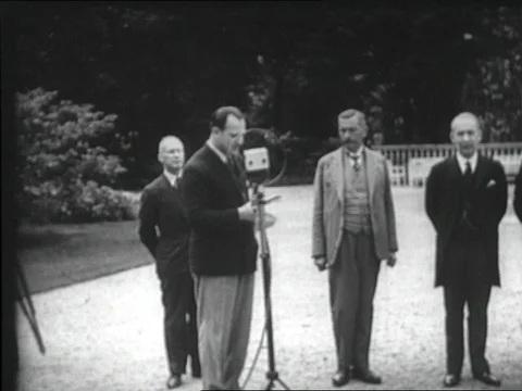 1932-Franz von Papen / Cabinet / Germany / 1932 Stock Footage