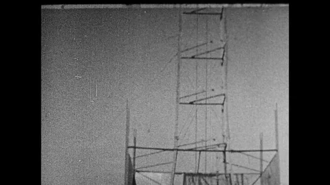 1932-Robert H. Goddard / Rocket Pioneer / USA / 1923 - 1932 Stock Footage 77985872