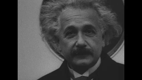 1933-Albert Einstein / Emigration / 1933 Stock Footage 77845598