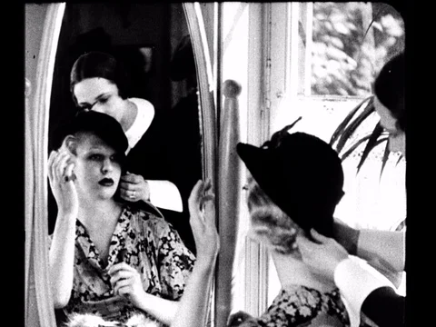 1933-Fashion Show / Women's Fashion / USA / 1933 Stock Footage
