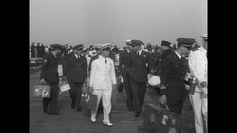 1933-Italo Balbo / New York State / USA / 1933 Stock Footage
