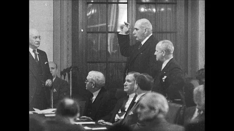 1933-J.P. Morgan Jr. / Pecora Commission / USA / 1933 Stock Footage