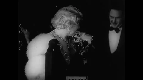 1933 - Mae West invites audiences to "come up and see me sometime" at the Stock Footage 248326270