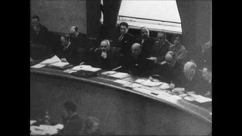 1933-Politics / International Relation / League of Nations / 1932 - 1933 Stock Footage