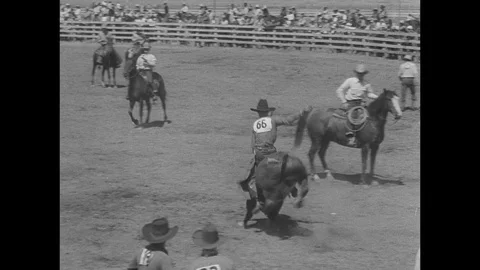 1933-Rodeo / Salinas / California / 1933 Stock Footage