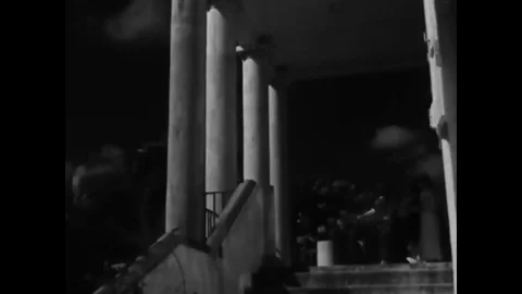 1933 - A server prepares a Swizzle alcoholic beverage for tourists in Saint Stock Footage