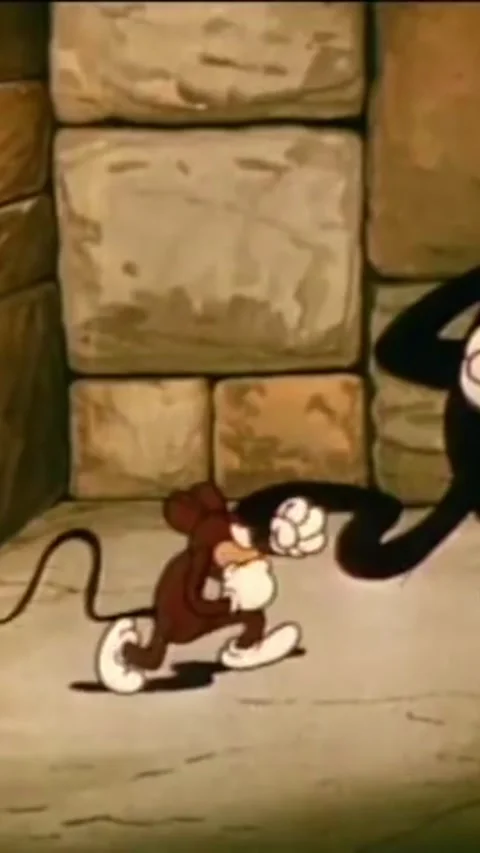 1935 In this animated film, a farmer Stock Video Pond5