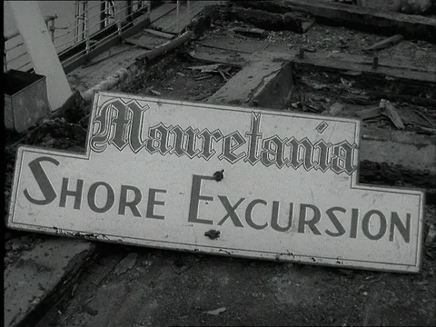 1935-Passenger Ship / Scrapping / 1935 Stock Footage