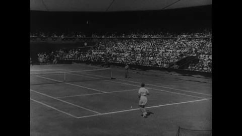 1935-Wimbledon Championships / Tennis Tournament / England / 1935 Stock Footage