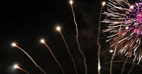 1936 Fireworks, 4K Stock Footage 40347395