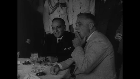 1936-Franklin D. Roosevelt / State Visit / Argentina / 1936 Stock Footage 77917449