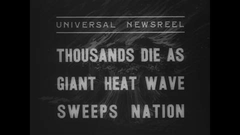 1936 - A heat wave and plagues of insects in America ruins a farmer's crops. Stock Footage 129449727