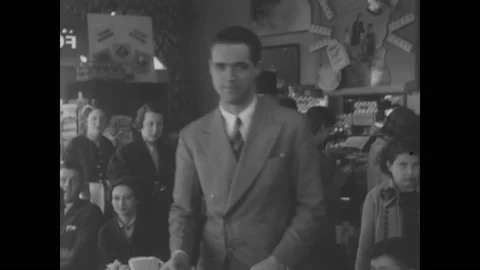 1936 - Howard Hughes makes a record-setting flight from Chicago to Glendale Stock Footage 164457201