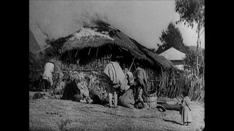1936-Second Italo-Abyssinian War / Ethiopia / 1935 - 1936 Stock Footage 77823195