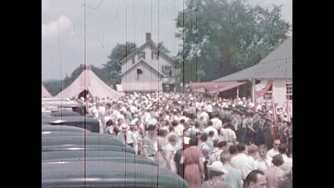 1937-Camp Nordland / German American Bund / New Jersey / USA / 1937 Stock Footage