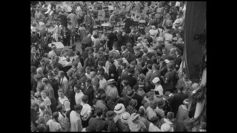 1937-Celebration / Weimar / Germany / 1937 Stock Footage
