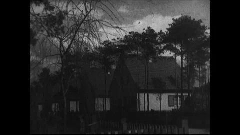 1937-Housing Development / Modern Age / Berlin / Germany / 1933 - 1937 Stock Footage