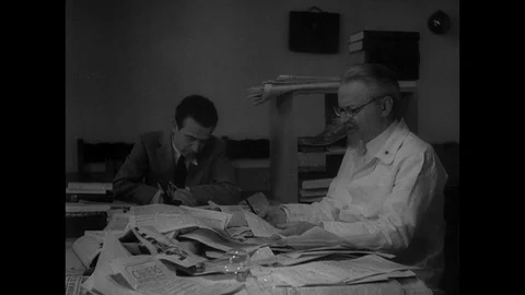 1937-Leon Trotsky / Exile / Mexico / 1937 Stockbeeldmateriaal 77931134